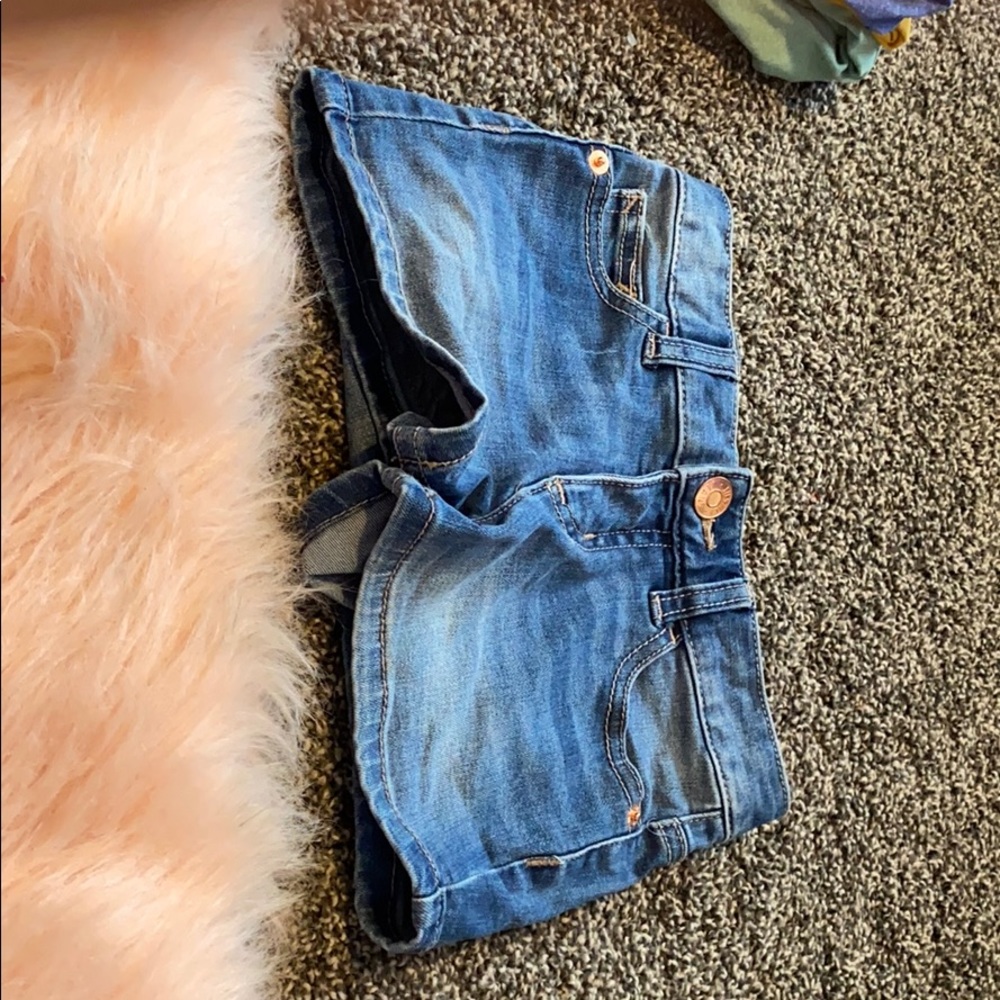 Justice slim jean shorts